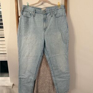 Madewell Light Blue Straight Leg Jeans